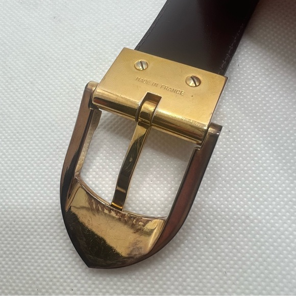 Authentic Men’s Louis Vuitton Taiga Ceinture Leather Belt 110cm fits 34-38 - Picture 9 of 11